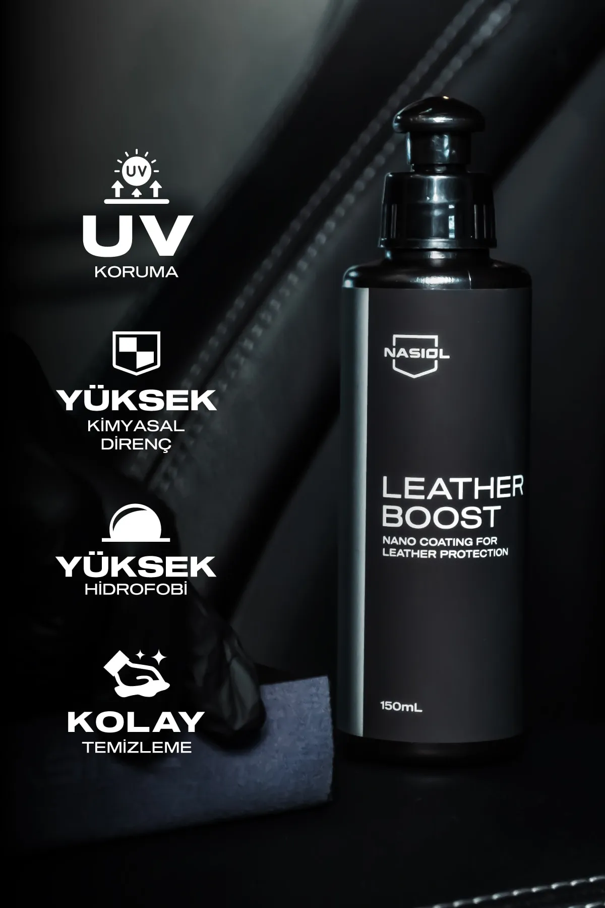 NASIOL%20LeatherBoost%20Araç%20Deri%20Yüzeyleri%20İçin%20Nano%20Kaplama%20150ML