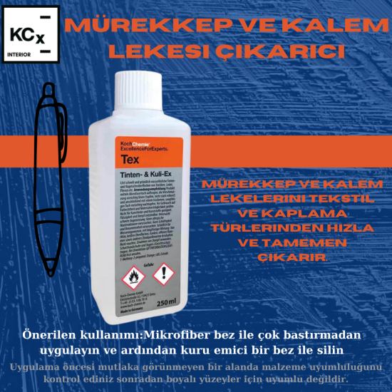 Koch chemie TEX 250ml Mürekkep ve Tükenmez Kalem İzi Çıkarıcı