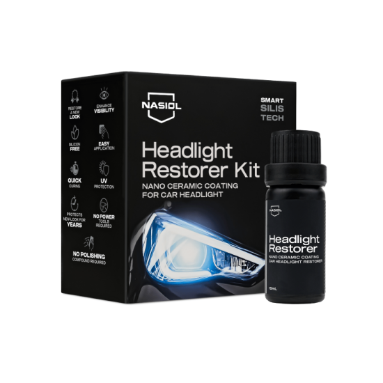 Nasiol Headlight Restorer Nano Seramik Far Yenileme ve Koruma Kiti - 10ml